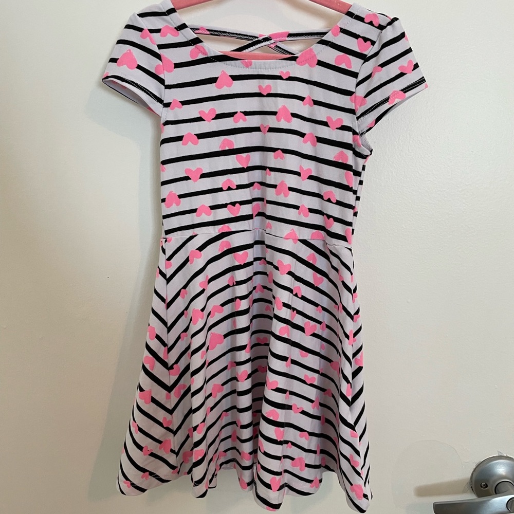 Crossback heart dress